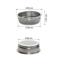 Enstaka Portafilter enkelkorg 51 mm (7–9 g)