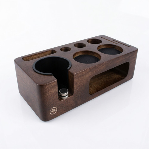 Tamper station 4Barista 51/54 mm | mörkt valnötsträ