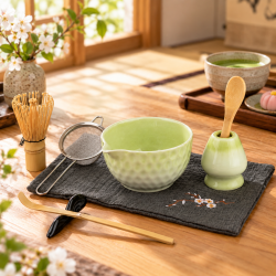 Matcha set 4Barista (light green) – en uppsättning av keramik för tillredning av matchate 