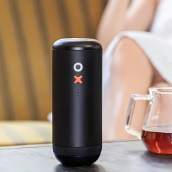 Timemore × Nuttii OX Lite – bärbar elektrisk kaffekvarn (svart)