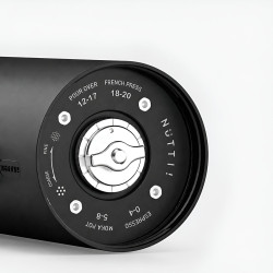 Timemore × Nuttii OX Lite – bärbar elektrisk kaffekvarn (svart)