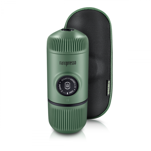 Wacaco NanoPresso (mossgrönt) + hårt skal - Begagnad